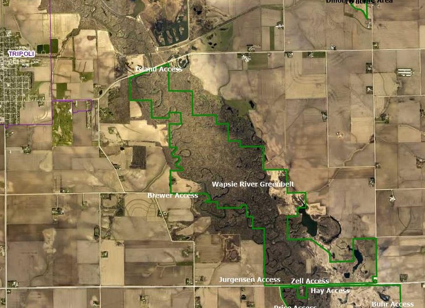 Wapsie River Greenbelt Island to Zell Access